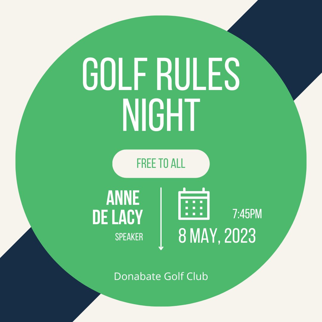 DonabateGC's tweet photo. Golf Rules Night – Monday 8th of May from 7:45pm 
#Golf #donabate #donabategc #parpari @GolfIreland_ https://t.co/49bnYKQ13W