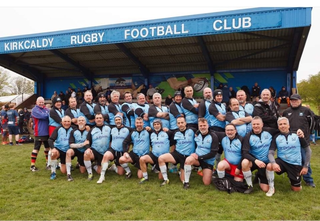 RugbyBadalona's tweet photo. Veterans del @RugbyBadalona a terres escoceses amb els amics de @kirkcaldyrugby https://t.co/uzrCKFNQ2q