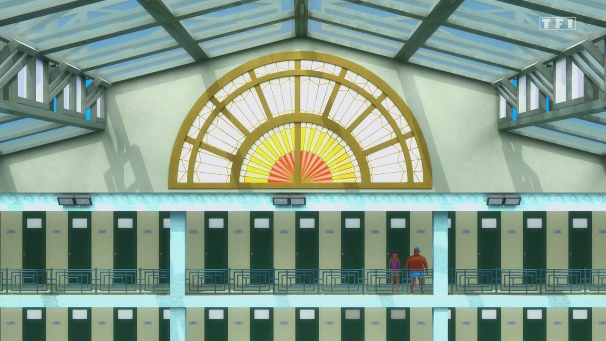 floconfettis's tweet image. Un petit plan sur la baie art déco du @MuseeLaPiscine dans l'épisode #Dérision de #MiraculousLadybug 💕

#MLBS5Spoilers