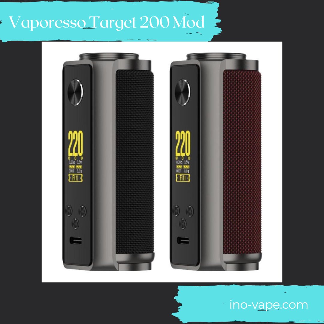 InovapeLtd's tweet photo. Vaporesso Target Mods
- Target 100 &amp; Target 200 in stock
- Both take external batteries, either one or two 
- AXON chip
- Compact yet powerful devices https://t.co/0A3sclLWE4