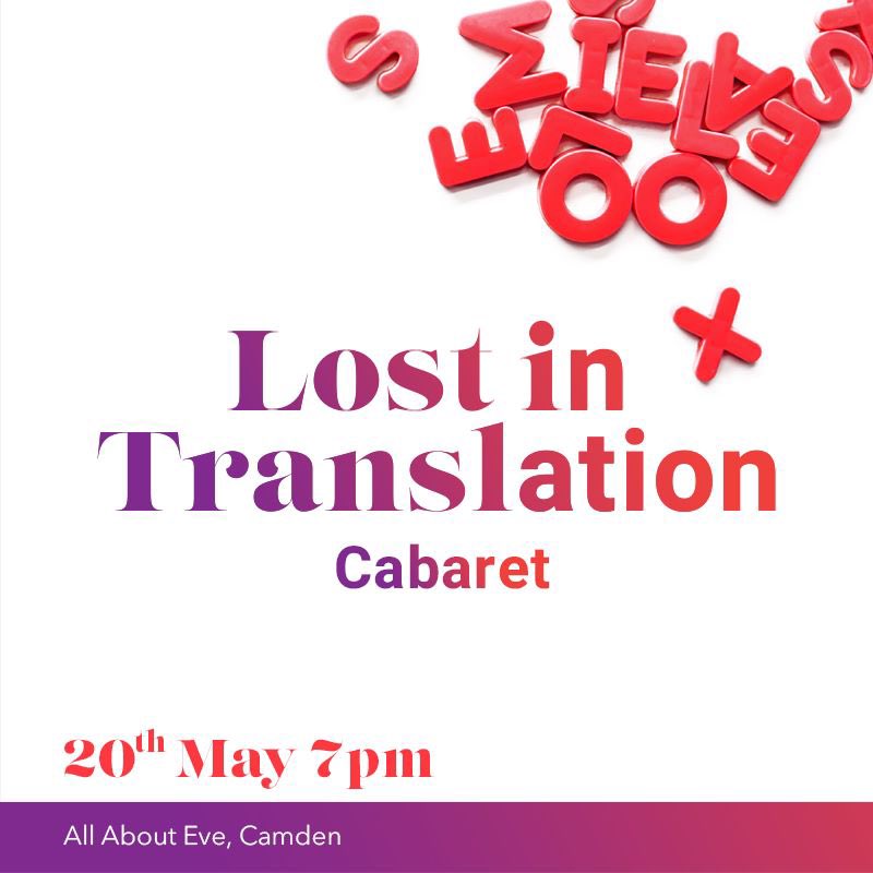 JEWishCABARET's tweet photo. Join us for our 2nd migrant led fundraising cabaret, full of powerful stories and songs highlighting &amp; celebrating our cultural diversity and the vast variety of languages we all speak.
20.5.23
Doors 19:00 | Start 19:30
All About Eve - Camden
For tickets: https://t.co/y5tfsUjUpj https://t.co/mnjSkqCALz
