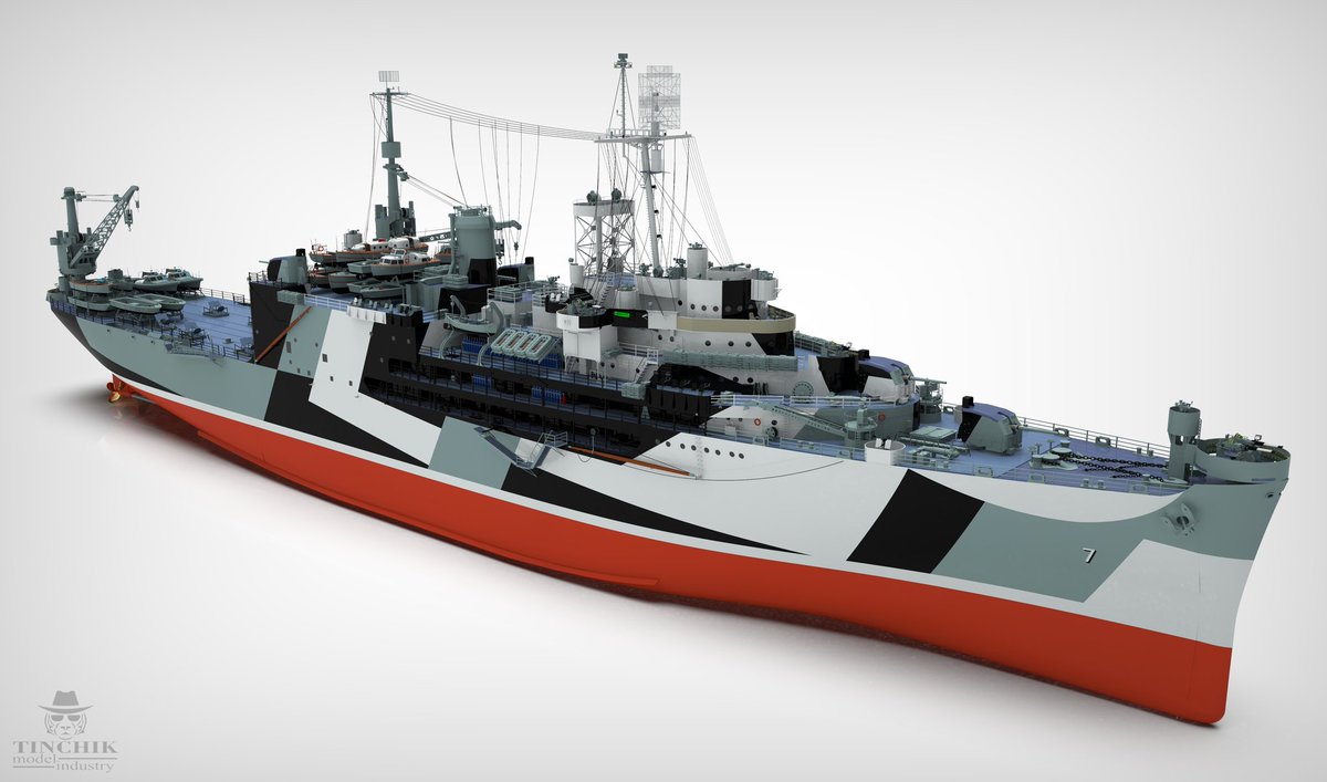 DimTinchik's tweet photo. Фінальні рендери до паперової моделі американської плавбази для гідролітаків #USSCurrituck (#AV7).
Маштаб: #scale200
Видавництво: #БудинокПаперу
#3drender #Rhinoceros #AdobeIllustrator #papercraft #papermodel #standmodel #art #hardmodell #madeinUkraine https://t.co/md4FIN11kl