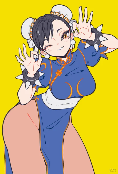 春麗さん。 #格ゲーキャラ描こうぜ