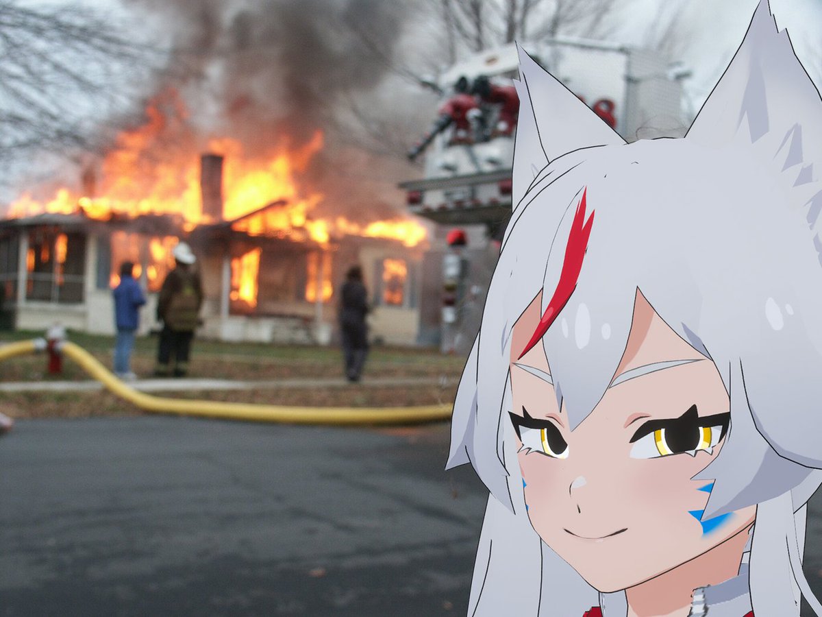 Aelva_exe's tweet photo. Today we celebrate Valborg in Sweden which is a tradition where we burn stuff #Valborg #Vtuber #ENVTuber #SwedishVTuber https://t.co/FYE8IEkkcx