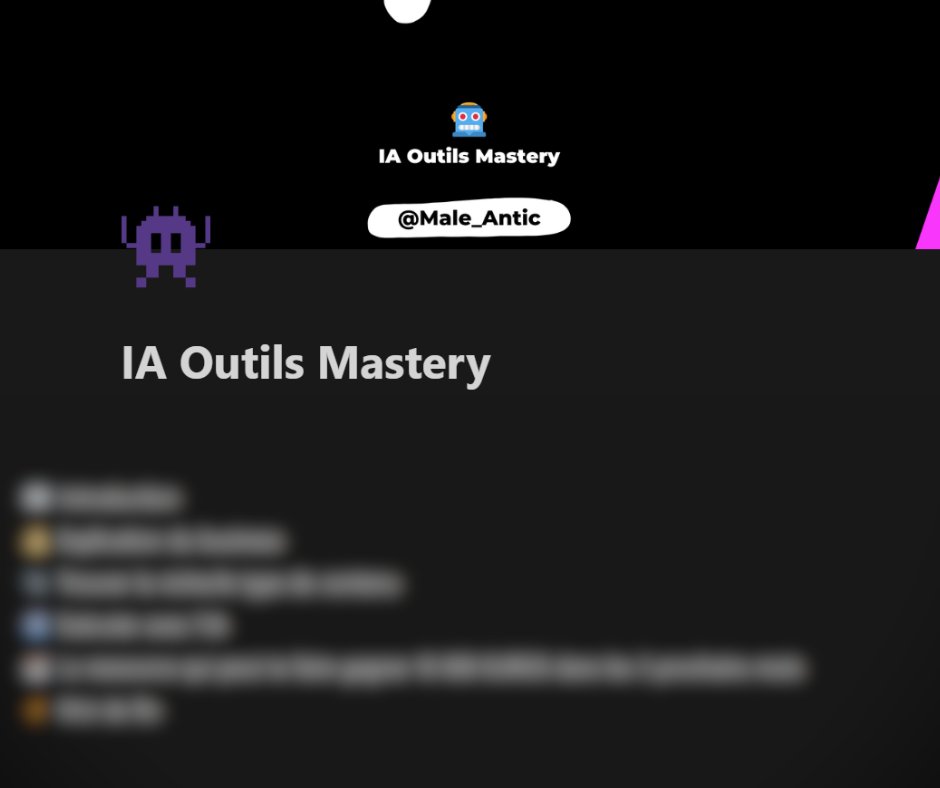 En 2030, l'IA sera évaluée à 2 000 000 000 d'euros.

Mais 99 % des gourous de Twitter ne connaissent que ChatGPT

C'est pourquoi j'ai réuni 800+ IA pour ton business🤖

Valeur : 197 euros

Aujourd'hui : GRATUIT ✅

∙ Like
∙ Commente "IA" + RT

Tu dois me follow pour que je DM