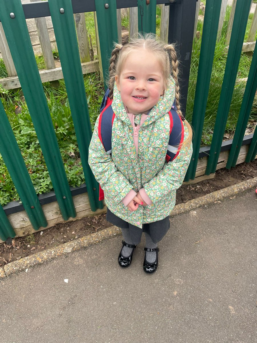 Darcie first day at nursery and she loved it xx❤️❤️