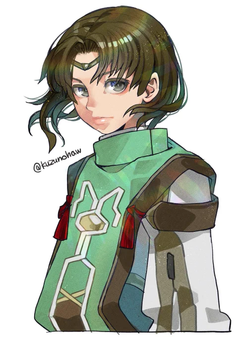 【天間星:ルック】 服の模様忘れててなんやかんやで10分オーバーしてしちゃった #幻水ワンドロワンライ