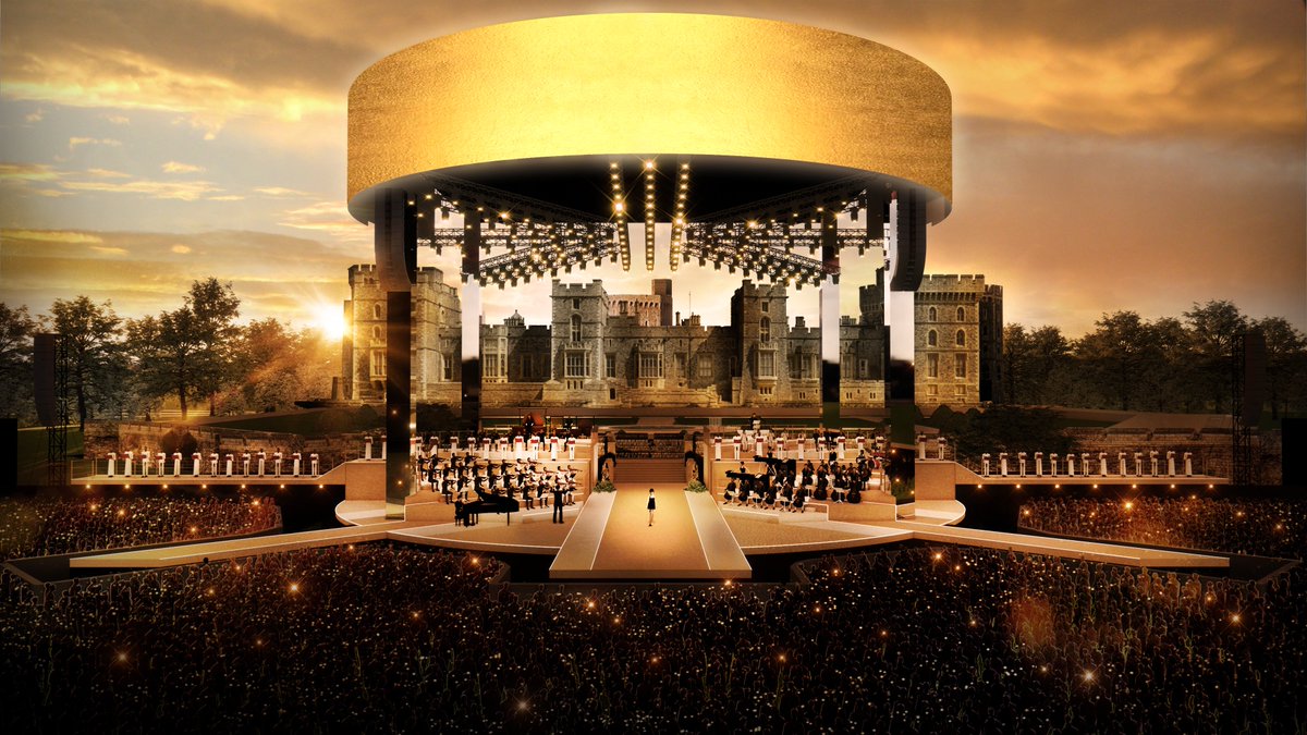 📸 The stage for the #CoronationConcert

New rendered images have been released ahead of the star-studded concert on Sunday 7 May, produced by BBC Studios. Windsor Castle will host the spectacular live concert, with over 100 countries watching from around the world.