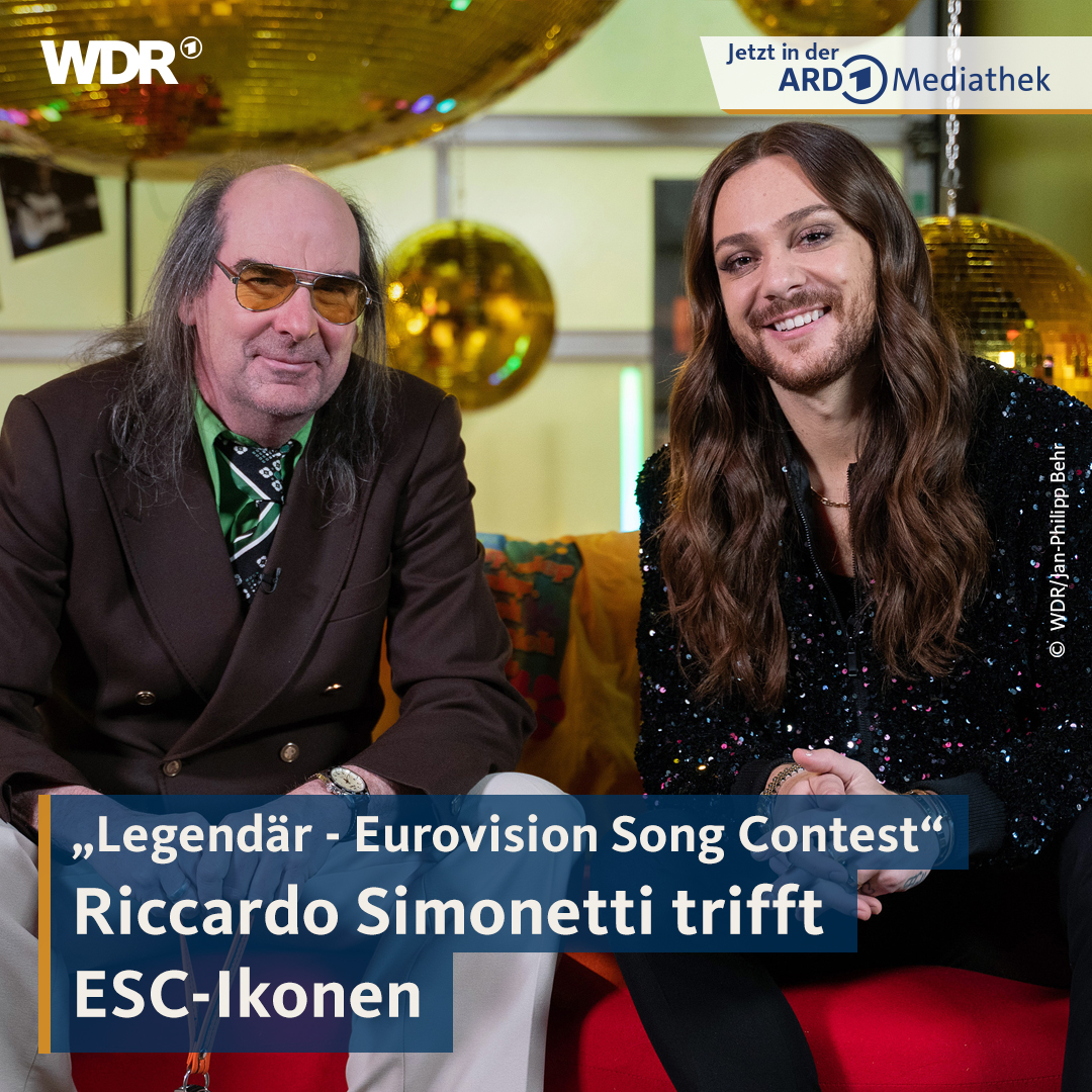 Moderator <a href="/RicciSimonetti/">Riccardo Simonetti</a> taucht ein in den bunten #ESC-Kosmos, trifft Ikonen, feiert die Songs und teilt unvergessene Geschichten. Grandiose Auftritte, große Stimmen und emotionale Momente mit Nicole, Lena und Guildo Horn. Jetzt in der #ARDMediathek:

➡️ardmediathek.de/video/Y3JpZDov…