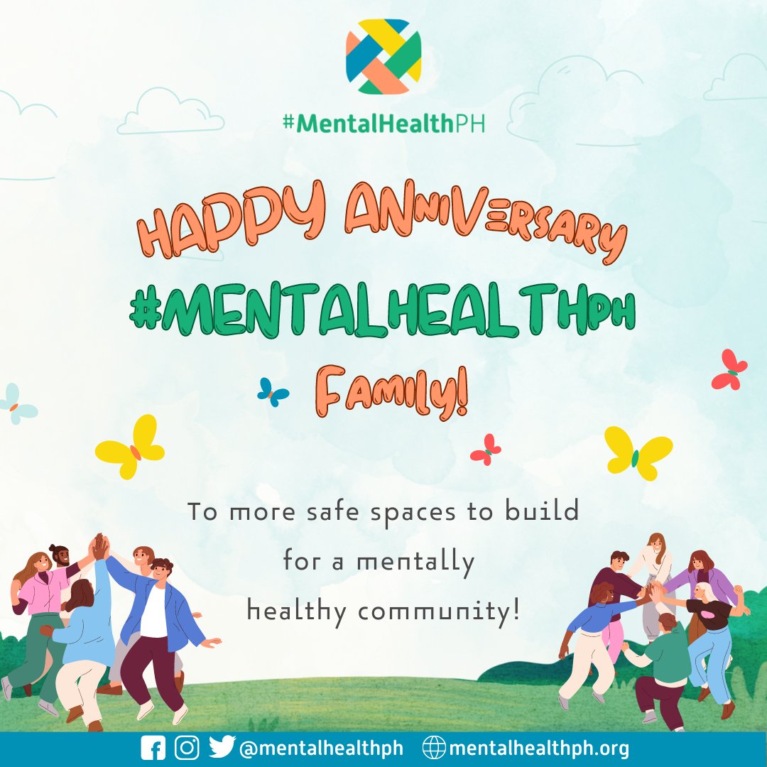 Now in our 7th year, we are even more empowered to continue to #Crea7eSafeSpaces for Filipinos. We are hopeful that there’s a brighter and kinder future ahead of us all.

Read the article here: mentalhealthph.org/04-30-23/

#UsapTayo
#MentalHealthPH
#Crea7eSafeSpaces