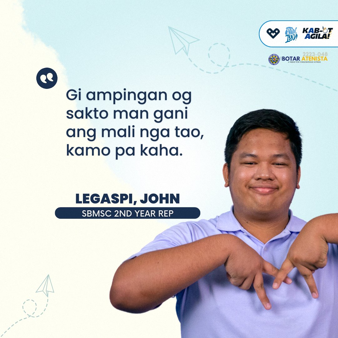 AASBMSamahan's tweet photo. Ready to vote for a slate that's got the humor and the hear? 

Vote straight, vote Samahan Alyansa this coming May 4-6, 2023💙🫶! https://t.co/7zXMW629uY