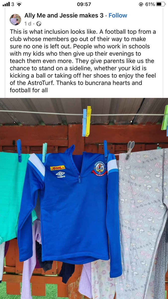Last night our Senior team won their second trophy of what is turning out to be a very successful season for the club, but seeing this post this morning makes us even more proud of the club we are striving to be and we will continue to be be a club for all. 💙
<a href="/ffa_fai/">FAIFootballForAll</a>