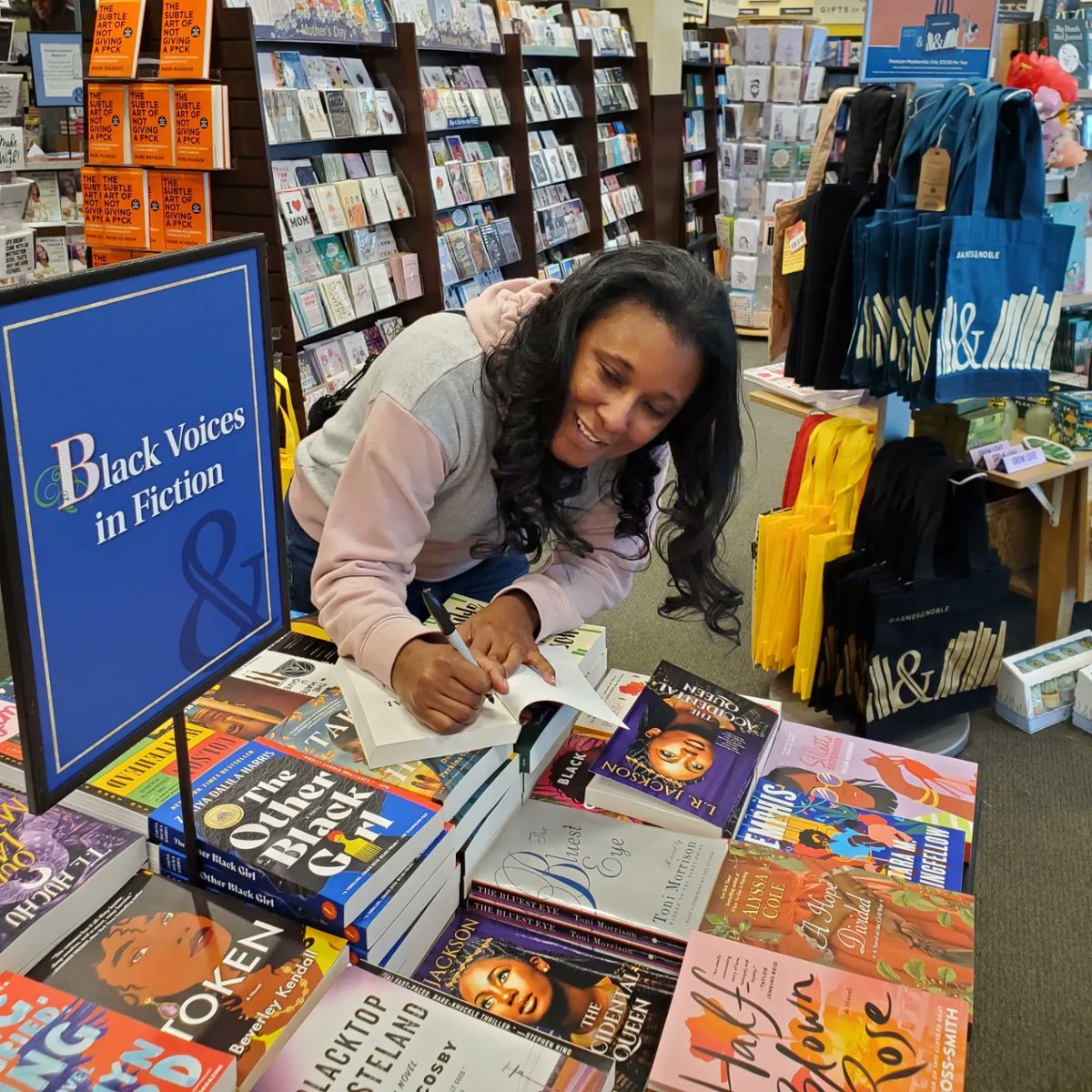 Stopped by my local Barnes and Noble yesterday and was pleased to see, The Accidental Queen, at the front of the store. I signed a few of the copies for readers. 📚📖💜🤗