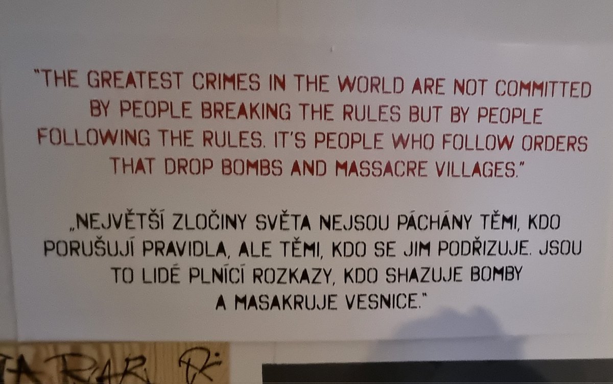 RuurdVlieger's tweet image. #Banksy #praque #wordsofwisdom #breakTheRules