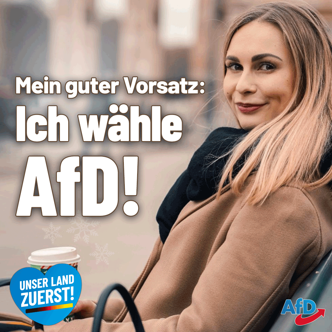Hand hoch, wer 2025 auch die AfD💙wählen will😊.
Ich weiß, wir sind viele. Deswegen retweeten wegen Reichweite erwünscht😊.

Für Deutschland🖤💛❤️!  🔜#AfDwählen