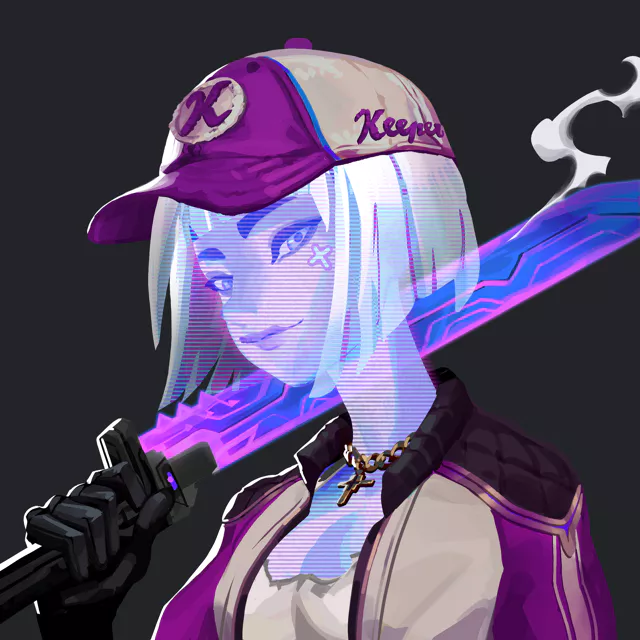 pamp_official's tweet photo. //HOLO SALE

A big @KPRVERSE holo sale last night as this glorious waifu got sold to Jaye_E for a steal of 2.0058E!  This holo traded their baseball bat for a sword - I bet she has a great swing.

Love the purple colour harmony on this one! Congrats to the new owner! https://t.co/gVLeUF5kfT