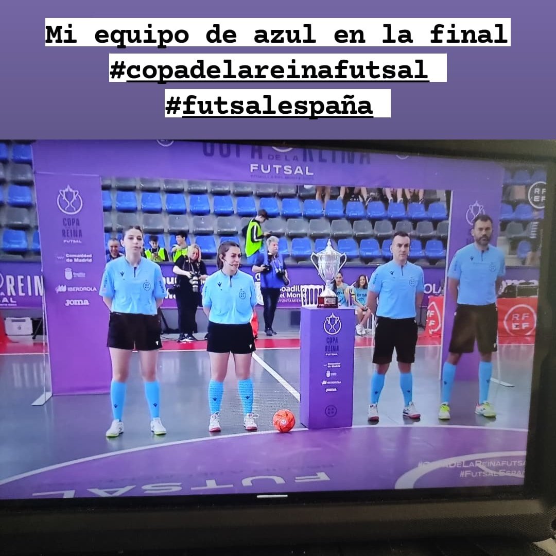 Mi equipo de azul en la final
#CopaDeLaReinaFutsal 
#futsalespaña