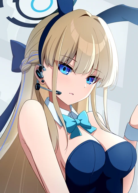 お顔～胸元アップ版も見てくれ #ブルアカ