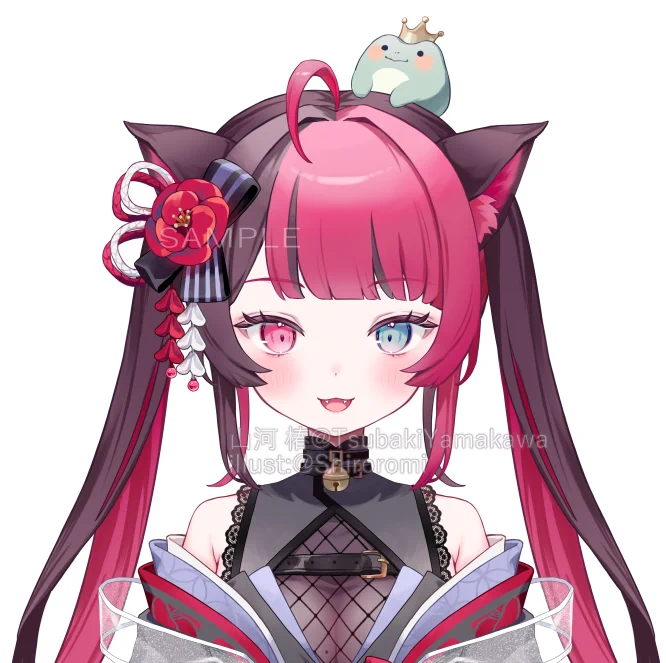 【お仕事】Vtuber山河椿さんの新しいお姿を担当させていただきました。よろしくお願いします! 椿さんとご相談しながらこだわって制作しましたので、好きになってもらえたら嬉しいです…!