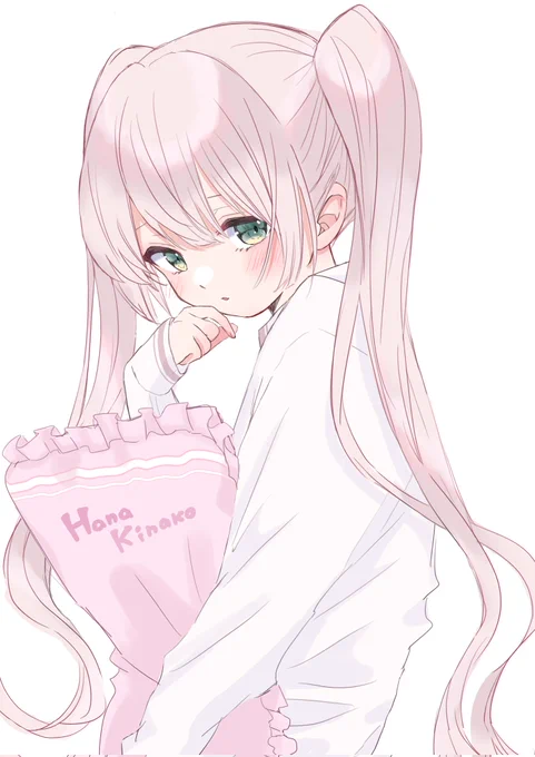 昨日描いてたイラスト (一緒に寝たいなぁの顔)