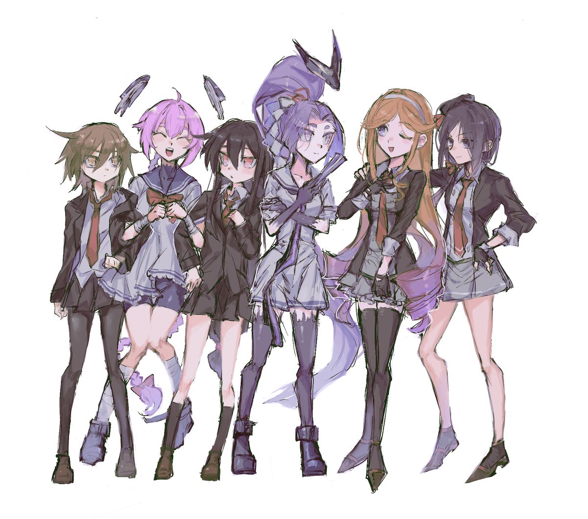 初春(艦これ) ,初霜(艦これ) ,子日(艦これ) 「アホ毛描いてなかった 他にも間違いあったらごめん」|こだまのイラスト