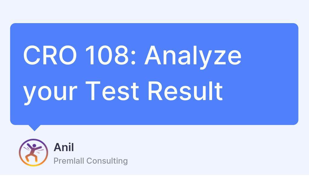 mauiprojects's tweet image. Either way, there is always a valuable lesson from the test result, only if you constantly engage in post-test analysis.

Read the full article: CRO 108: Analyze your Test Result
▸ lttr.ai/ABKB8

#KeyPerformanceMetrics #CRO #Analyze #Performance #Advertising