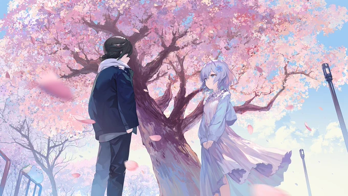 來自 繆・索緹絲、光逸幸 的翻唱曲 夕刻、夢ト見紛ウ / After the Rain  很高興參與了作畫 (՞_ ̫ _՞)゛ 好聽!快去聽～
