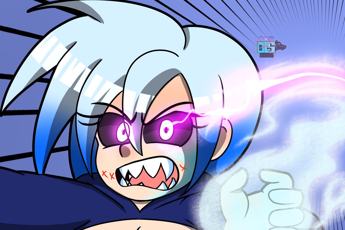 Olightsword's tweet photo. Frostbite battle #digitalart #oc #magicxmachine https://t.co/jM7YuxNe0D