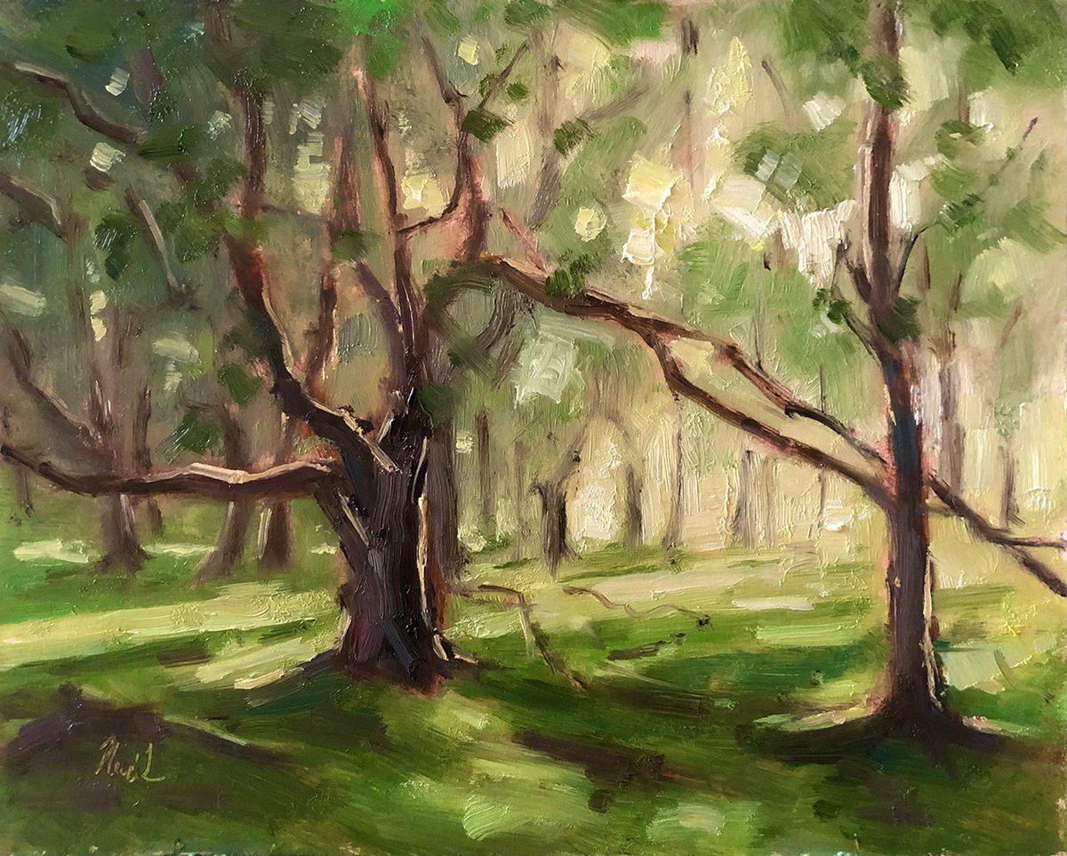 miplev's tweet photo. Light in the foliage, oil 20x25cm, 
#art #fineart #oilpaintings #pleinair #landscapepaintings #impressionism #artgallery #allaprima #contemporaryart #pictures #pleinairpainting #painting #paintings #artforsell #newforest #england #hampshire #landscape #pictures #artcollection https://t.co/MldYWbQubz