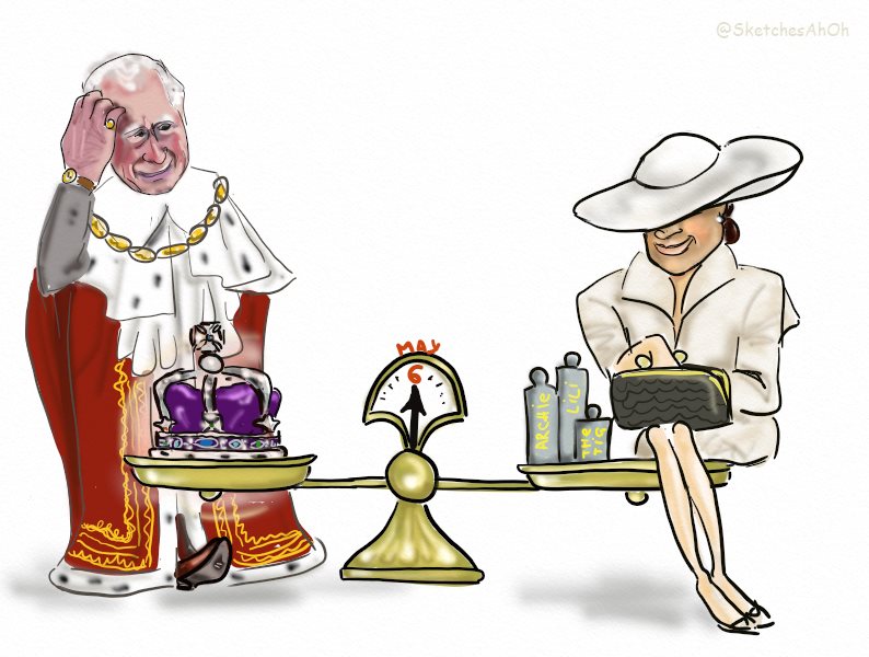 👑 The Coronation of Charles III 👑
There's both a version of what Meghan Markle can distract with, and a figurative reflection of how Charles III saves for the ceremony of a lifetime. Check it out? 😉