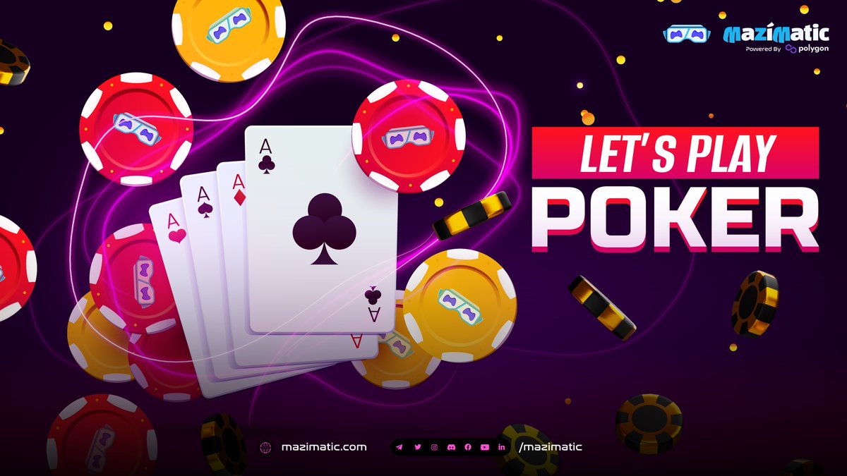Mazimatic's tweet photo. What's better than playing poker on a Sunday? 😍🔥

Bring all your buddies in the GameVerse, have fun like never before, and enjoy the limitless Metaverse world.  ⚡️🤩

Who wants to join first? 🚀

#Mazi #MaziMatic #Game #Gaming #Crypto https://t.co/D3js803nY9