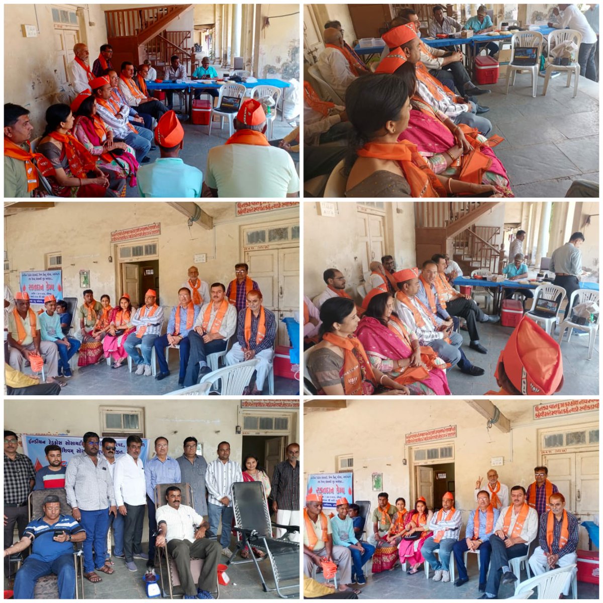 jigneshkmbl's tweet photo. આજે માનનીય પ્રધાનમંત્રી શ્રી નરેન્દ્ર ભાઈ મોદી ની મન કી બાત નો 100મો એપિસોડ હતો ખંભાળિયા શહેરમાં વિશિષ્ટ આયોજન રક્તદાન કેમ્પ કરવામાં આવેલ હતો  નગરપાલિકા પ્રમુખ પરમાર ભાવનાબેન જીગ્નેશભાઈ ઉપસ્થિતિમાં જેમાં લોકો એ ખુબ હર્ષ ઉલ્લાસ સાથે રક્તદાન કરેલ https://t.co/C4jwugxglw