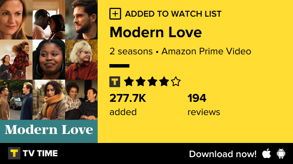 oyeaadii's tweet photo. I've just started following Modern Love https://t.co/j0Ekl2m99f #tvtime https://t.co/CioEdsPRKn