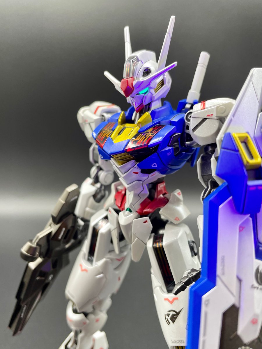 matsuta38's tweet photo. 水星の魔女が面白いのでエアリアル君作りました。
 #ガンプラ https://t.co/JBKT4PsN5t