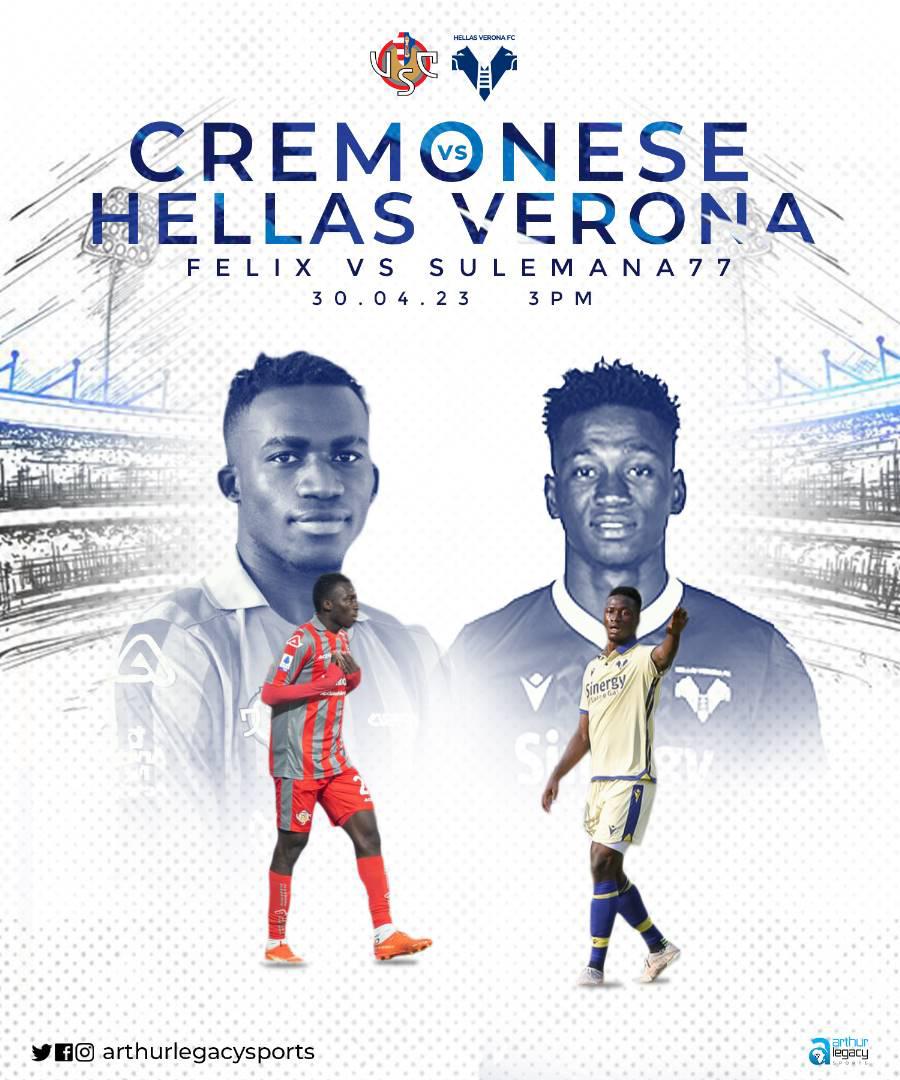 𝗠𝗔𝗧𝗖𝗛 𝗗𝗔𝗬! 🟡🔵

#CremoneseVerona
🕘 15
🏟️ Zini
#DaiVerona #SerieATIM

Andiamo @HellasVeronaFC 💪