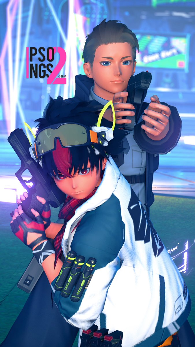 rin_pso2ngs's tweet image. ジグくんとロビアクで遊んでたときに撮れためちゃくちゃかっこいい一枚 
#メンテの日じゃないけどSSを貼る
#男性キャラ応援し隊 #pso2おとこのこ部