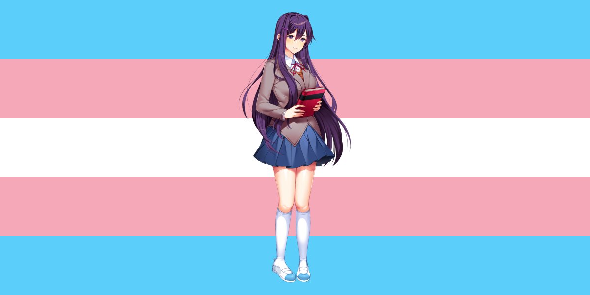 Yuri (Doki Doki Literature Club) is trans because I fucking said so!