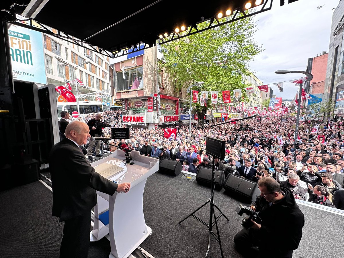 ayyildirim1's tweet photo. Liderimiz Sayın Devlet Bahçeli, ‘‘14 Mayıs’ta Aziz Milletim Sıra Sende’’ Karabük Mitingi'nde Vatandaşlarımıza Hitap Ediyor. https://t.co/qUwEuxW0so
