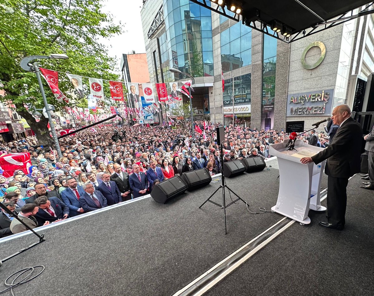 ayyildirim1's tweet photo. Liderimiz Sayın Devlet Bahçeli, ‘‘14 Mayıs’ta Aziz Milletim Sıra Sende’’ Karabük Mitingi'nde Vatandaşlarımıza Hitap Ediyor. https://t.co/qUwEuxW0so