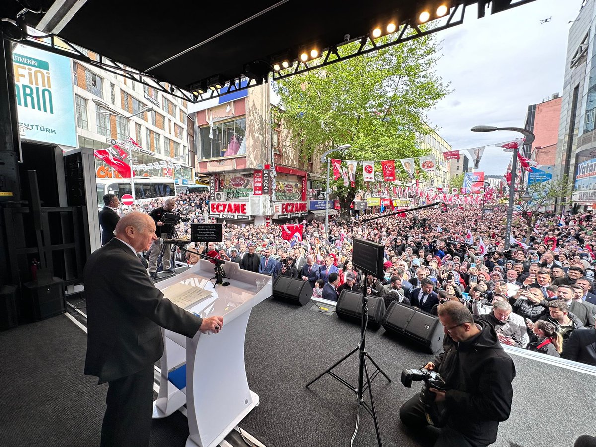 ayyildirim1's tweet photo. Liderimiz Sayın Devlet Bahçeli, ‘‘14 Mayıs’ta Aziz Milletim Sıra Sende’’ Karabük Mitingi'nde Vatandaşlarımıza Hitap Ediyor. https://t.co/tcBbea5IcJ