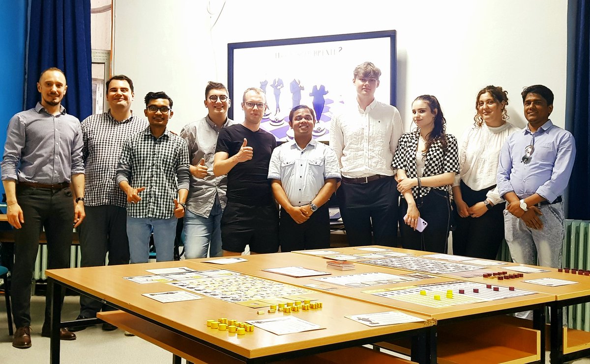 BrexitBoardGame's tweet image. We are proud to cooperate with @beta_europe that is organizing #ModelEuropeanUnion simulations all over EUROPE.

As #BetaEurope celebrates today its 15th anniversary #BETA15th 🎉💫💯🎂, we are happy to recall our past events where #HowToWinBrexit was a proud guest! 

#BETAFamily