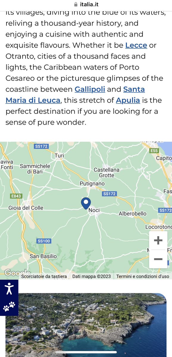 ManduriaShire's tweet photo. @iacopo_melio La mappa del Salento mostra Noci (aka Walnuts) come il centro del Salento. Noci non è in Salento. https://t.co/igAMENav6i