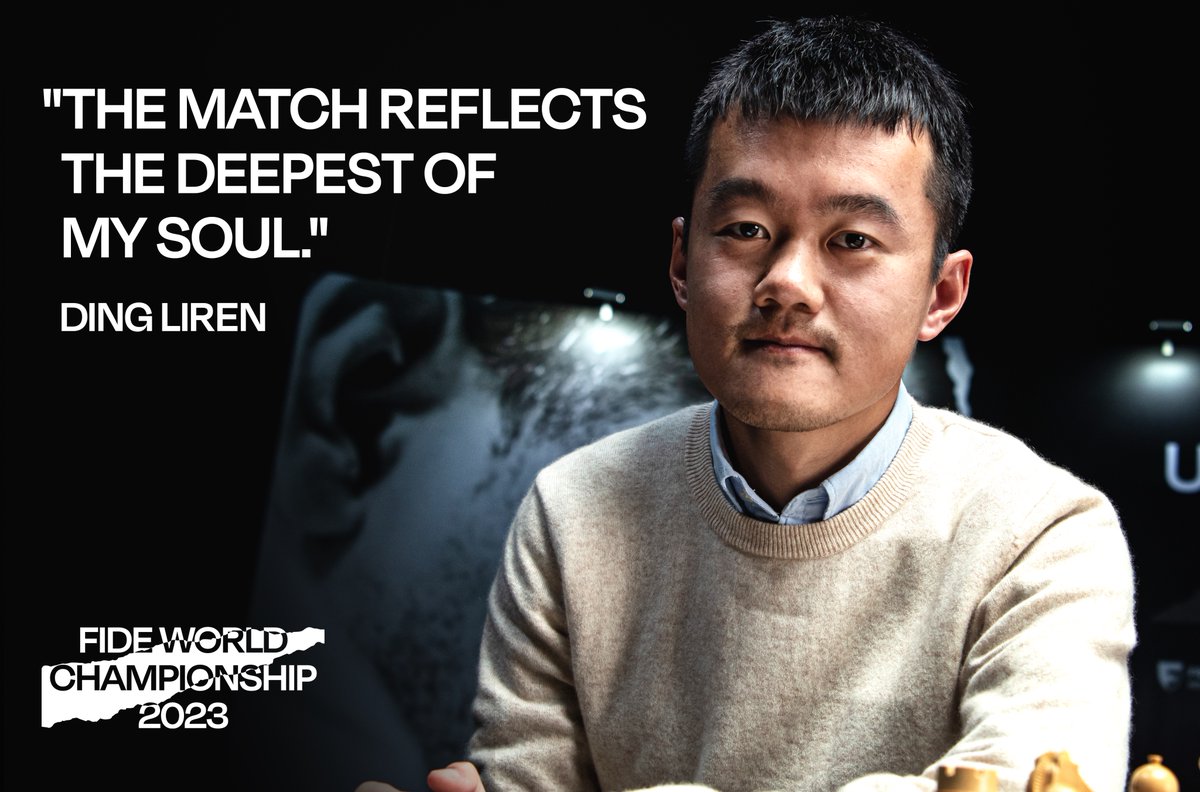 FIDE_chess's tweet image. "The match reflects the deepest of my soul" - Ding Liren #NepoDing
📷: Stev Bonhage