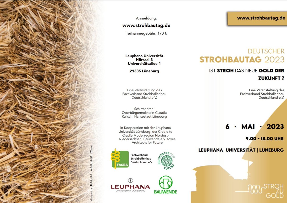Da sind wir gespannt: Wie wird sich das "Qualitätssiegel Nachhaltiges Gebäude" Plus / Premium #QNG beweisen, gegenüber den 2 #nawaRo Mehrfamilienhäusern aus Holz und Stroh in der Exkursion am strohbautag.de in Lüneburg am 6.Mai, leitet es die #Bauwende ein?