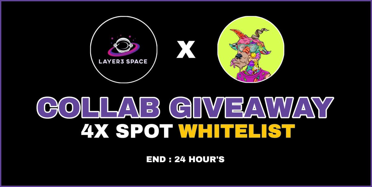 anirudhchain's tweet photo. 📣 Exclusive #SUI Whitelist Giveaway Campaign in Collab With @SuiGoats 🚀

🎁 4x WL (#SuiNetwork)

To Win:
✅ Follow @Layer3_Space &amp; @SuiGoats
✅ Like, RT &amp; Tag 3 Frnds
✅ Join: https://t.co/ZXltiYyBSr

24 Hours ⏰
#Giveaways #NFTs #Whitelist #Airdrops #NFT #SuiNFT #SuiNetwork https://t.co/8bLSxxyvm2
