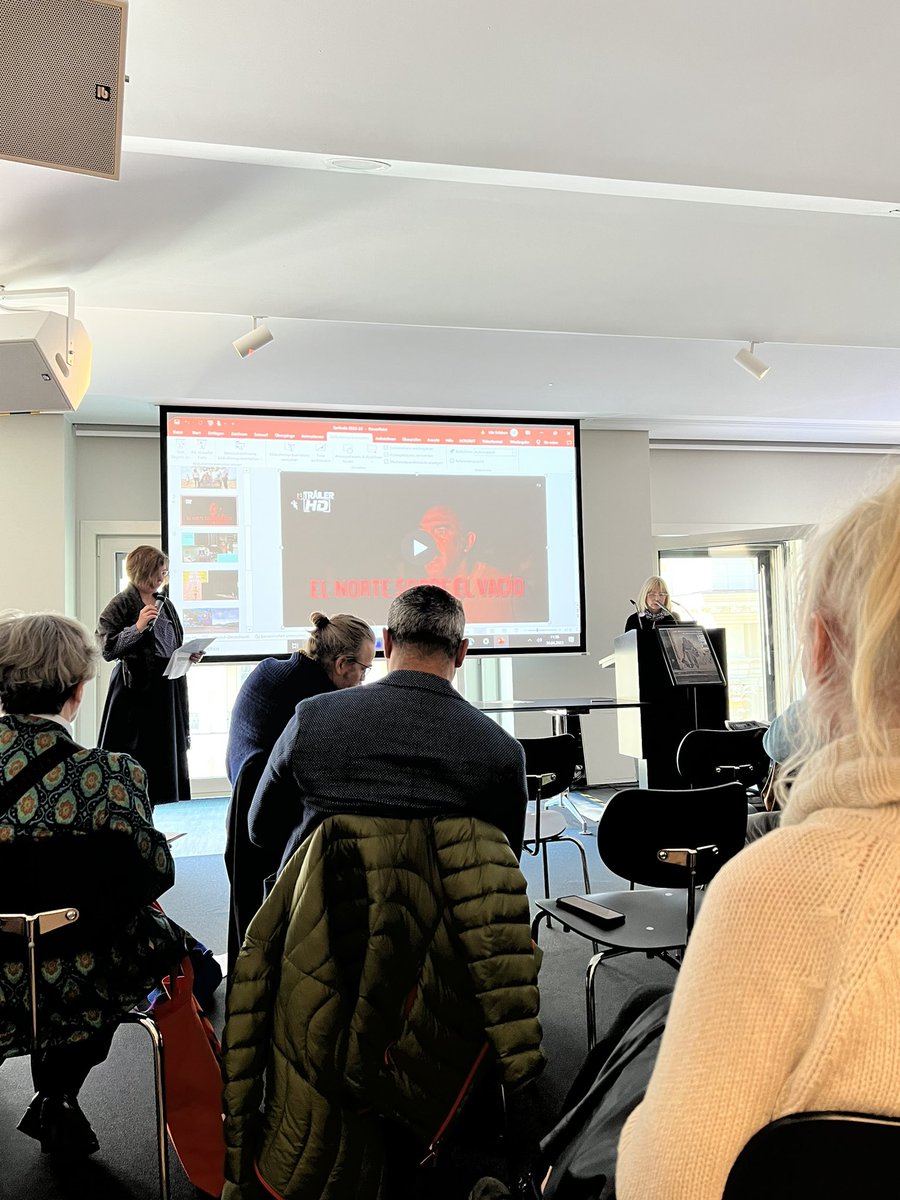 whynotmuseums's tweet photo. Viola König @Was_Ihr_Wollt talked about the presence of Mesoamerican movies at the Berlinale Filmfestival. Interesting topic 
#mesoamerikanistentagung #mesotagung @humboldtforum @IAI_Bibliothek @FU_Berlin @berlinale https://t.co/zv1q3evFYv
