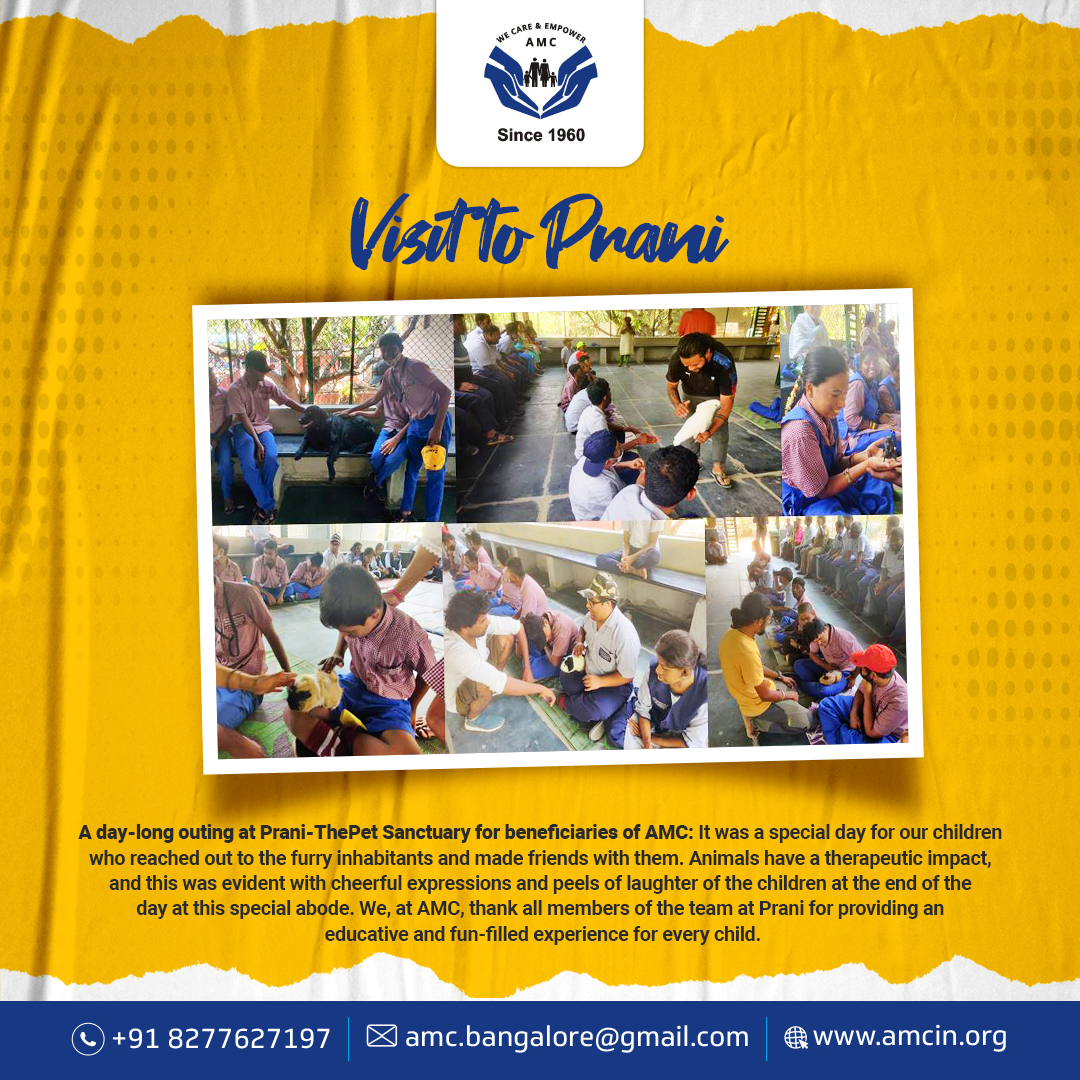 AmcBangalore1's tweet image. Today was a special day for our children as they visited the furry inhabitants at Prani - #PraniPetSanctuary, thanks to the kind team at Prani for the educative and #funfilled experience! #AMCCommunityOuting #AnimalTherapy #ThankYouPraniTeam #Grateful