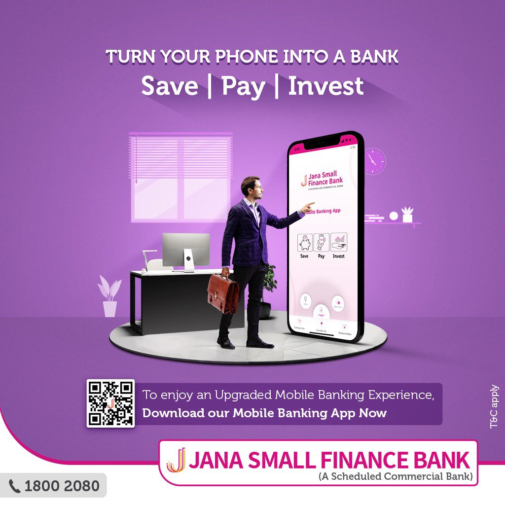 janabank's tweet photo. Introducing the revamped Mobile Banking App of Jana Small Finance Bank with enhanced features and all-in-one functionality that makes managing your finances easier than ever.
To know more, download our app now! 
 
#JanaBank #MobileBanking #DigitalBanking #Securedbanking https://t.co/61P3wXl18A