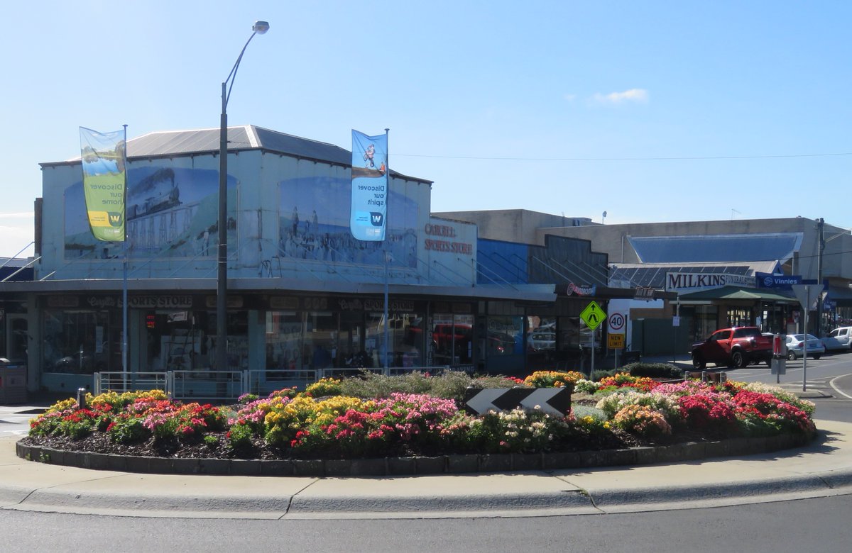 StuartWilliams_'s tweet photo. A colourful display of Alstroemeria cultivars (Peruvian lilies) in a roundabout in Graham Street #Wonthaggi #Alstroemeria #Alstroemeriaceae https://t.co/T1o66q4wcj