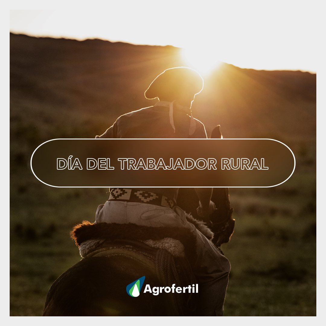 ¡Feliz día a todos los que trabajan por y para el campo 🌱!

#diadeltrabajadorrural
